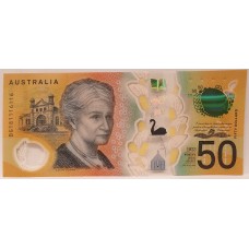 AUSTRALIA 2018 . FIFTY 50 DOLLAR BANKNOTE . LOWE/FRASER . REPEATER SERIAL